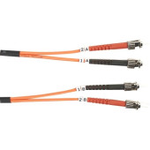 Black Box 62.5-Micron Multimode Value Line Patch Cable, ST-ST, 5-m (16.4-ft.) - 16.40 ft Fiber Optic Network Cable for Network Device - First End: 2 x ST Male Network - Second End: 2 x ST Male Network - Patch Cable - 62.5/125 &micro;m - RoHS Complianc