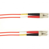 Black Box Fiber Optic Duplex Patch Network Cable - 9.84 ft Fiber Optic Network Cable for Network Device - First End: 2 x LC Male Network - Second End: 2 x LC Male Network - 1.25 GB/s - Patch Cable - 50/125 &micro;m - Red - TAA Compliant - TAA Complian