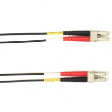 Black Box Fiber Optic Duplex Patch Network Cable - 6.50 ft Fiber Optic Network Cable for Network Device - First End: 2 x LC Male Network - Second End: 2 x LC Male Network - 10 Gbit/s - Patch Cable - OFNP - 50/125 &micro;m - Black - TAA Compliant - TAA