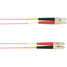 Black Box 5-m, LC-LC, 50-Micron, Multimode, Plenum, Pink Fiber Optic Cable - 16.40 ft Fiber Optic Network Cable for Network Device - First End: 1 x LC Male Network - Second End: 1 x LC Male Network - 128 MB/s - 50/125 &micro;m - Pink FOCMP50-005M-LCLC