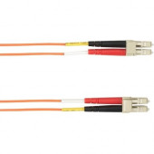 Black Box 5-m, LC-LC, 50-Micron, Multimode, PVC, Orange Fiber Optic Cable - 16.40 ft Fiber Optic Network Cable for Network Device - First End: 1 x LC Male Network - Second End: 1 x LC Male Network - 128 MB/s - 50/125 &micro;m - Orange - TAA Compliance