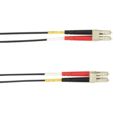 Black Box Colored Fiber OM4 50-Micron Multimode Fiber Optic Patch Cable - Duplex, Plenum - 49.21 ft Fiber Optic Network Cable for Network Device - First End: 2 x LC Male Network - Second End: 2 x LC Male Network - 10 Gbit/s - Patch Cable - 50/125 &mic