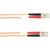 Black Box Colored Fiber OM4 50/125 Multimode Fiber Optic Patch Cable - OFNP Plenum - 49.21 ft Fiber Optic Network Cable for Network Device - First End: 2 x LC Male Network - Second End: 2 x LC Male Network - 10 Gbit/s - Patch Cable - OFNP, Plenum - 50/125