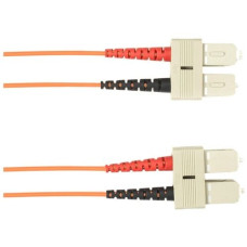 Black Box 20-m, SC-SC, Single-Mode, Plenum, Red Fiber Optic Cable - 65.62 ft Fiber Optic Network Cable for Network Device - First End: 2 x SC Male Network - Second End: 2 x SC Male Network - Patch Cable - Red FOCMPSM-020M-SCSC-RD