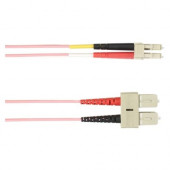 Black Box Fiber Optic Patch Network Cable - 98.43 ft Fiber Optic Network Cable for Network Device - First End: 1 x SC Male Network - Second End: 1 x LC Male Network - Patch Cable - Orange FOCMPSM-030M-SCLC-OR