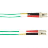 Black Box 5-m, LC-LC, 50-Micron, Multimode, PVC, Green Fiber Optic Cable - 16.40 ft Fiber Optic Network Cable for Network Device - First End: 1 x LC Male Network - Second End: 1 x LC Male Network - 128 MB/s - 50/125 &micro;m - Green - TAA Compliance F