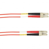 Black Box 3-m, LC-LC, 62.5-Micron, Multimode, PVC, Red Fiber Optic Cable - 9.84 ft Fiber Optic Network Cable for Network Device - First End: 1 x LC Male Network - Second End: 1 x LC Male Network - 128 MB/s - 62.5/125 &micro;m - Red FOCMR62-003M-LCLC-R