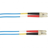 Black Box 3-m, LC-LC, 62.5-Micron, Multimode, PVC, Blue Fiber Optic Cable - 9.84 ft Fiber Optic Network Cable for Network Device - First End: 1 x LC Male Network - Second End: 1 x LC Male Network - 128 MB/s - 62.5/125 &micro;m - Blue - TAA Compliance 