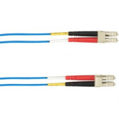 Black Box 20-m, LC-LC, 50-Micron, Multimode, PVC, Blue Fiber Optic Cable - 65.62 ft Fiber Optic Network Cable for Network Device - First End: 1 x LC Male Network - Second End: 1 x LC Male Network - 128 MB/s - 50/125 &micro;m - Blue FOCMR50-020M-LCLC-B