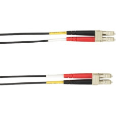 Black Box 1-m, LC-LC, 62.5-Micron, Multimode, PVC, Black Fiber Optic Cable - 3.28 ft Fiber Optic Network Cable for Network Device - First End: 1 x LC Male Network - Second End: 1 x LC Male Network - 128 MB/s - 62.5/125 &micro;m - Black FOCMR62-001M-LC