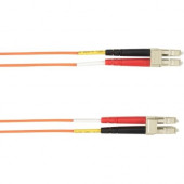 Black Box 3-m, LC-LC, 62.5-Micron, Multimode, PVC, Orange Fiber Optic Cable - 9.84 ft Fiber Optic Network Cable for Network Device - First End: 2 x LC Male Network - Second End: 2 x LC Male Network - Patch Cable - Shielding - 62.5/125 &micro;m - Orang