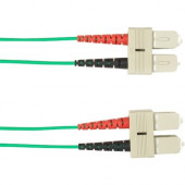 Black Box 3-m, SC-SC, 62.5-Micron, Multimode, PVC, Green Fiber Optic Cable - 9.84 ft Fiber Optic Network Cable for Network Device - First End: 1 x SC Male Network - Second End: 1 x SC Male Network - 1 Gbit/s - 62.5/125 &micro;m - Green FOCMR62-003M-SC
