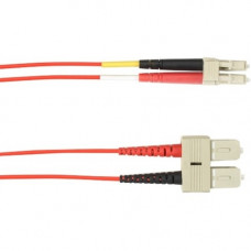 Black Box 3-m, SC-LC, 62.5-Micron, Multimode, PVC, Red Fiber Optic Cable - 9.84 ft Fiber Optic Network Cable for Network Device - First End: 1 x SC Male Network - Second End: 1 x LC Male Network - 128 MB/s - 62.5/125 &micro;m - Red FOCMR62-003M-SCLC-R