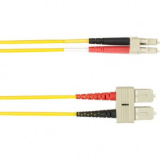 Black Box Duplex Fiber Optic Patch Network Cable - 19.69 ft Fiber Optic Network Cable for Network Device - First End: 2 x SC Male Network - Second End: 2 x SC Male Network - 128 MB/s - Patch Cable - 62.5/125 &micro;m - Yellow - TAA Compliant FOCMR62-0