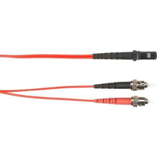 Black Box 10-m, ST-MTRJ, 62.5-Micron, Multimode, PVC, Red Fiber Optic Cable - 32.81 ft Fiber Optic Network Cable for Network Device - First End: 1 x ST Male Network - Second End: 1 x MT-RJ Male Network - 1 Gbit/s - 62.5/125 &micro;m - Red FOCMR62-010M
