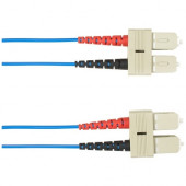 Black Box Duplex Fiber Optic Patch Network Cable - 49.21 ft Fiber Optic Network Cable for Network Device - First End: 2 x SC Male Network - Second End: 2 x SC Male Network - 128 MB/s - Patch Cable - 62.5/125 &micro;m - Blue - TAA Compliant FOCMR62-015