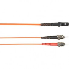 Black Box 3-m, ST-MTRJ, 62.5-Micron, Multimode, PVC, Orange Fiber Optic Cable - 9.84 ft Fiber Optic Network Cable for Network Device - First End: 1 x ST Male Network - Second End: 1 x MT-RJ Male Network - 128 MB/s - 62.5/125 &micro;m - Orange FOCMR62-