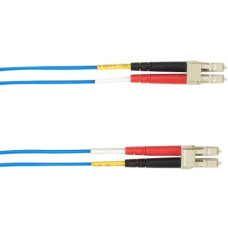 Black Box Fiber Optic Duplex Patch Network Cable - 9.84 ft Fiber Optic Network Cable for Network Device - First End: 2 x LC Male Network - Second End: 2 x LC Male Network - 10 Gbit/s - Patch Cable - 50/125 &micro;m - Blue - TAA Compliant FOCMRM4-003M-
