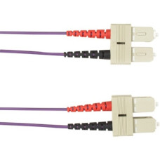 Black Box Colored Fiber OS2 9-Micron Singlemode Fiber Optic Patch Cable - Duplex, PVC - 9.84 ft Fiber Optic Network Cable for Network Device - First End: 2 x SC Male Network - Second End: 2 x SC Male Network - 1 Gbit/s - Patch Cable - Shielding - 9/125 &a