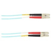 Black Box Colored Fiber OS2 9/125 Singlemode Fiber Optic Patch Cable - OFNR PVC - 32.81 ft Fiber Optic Network Cable for Network Device - First End: 2 x LC Male Network - Second End: 2 x LC Male Network - 10 Gbit/s - Patch Cable - OFNR, Riser - 9/125 &amp