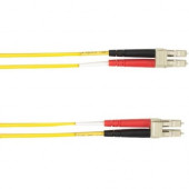 Black Box 10-m, LC-LC, Single-Mode, PVC, Yellow Fiber Optic Cable - 32.81 ft Fiber Optic Network Cable for Network Device - First End: 2 x LC Male Network - Second End: 2 x LC Male Network - 128 MB/s - Patch Cable - 9/125 &micro;m - Yellow FOCMRSM-010