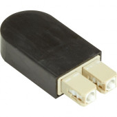 Black Box Fiber Optic Loopback - OM3, Multimode, SC, Black - 2 x SC Male - Black FOLB50M3-SC