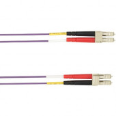 Black Box Colored Fiber OM3 50-Micron Multimode Fiber Optic Patch Cable - Duplex, LSZH - 6.56 ft Fiber Optic Network Cable for Network Device - First End: 2 x LC Male Network - Second End: 2 x LC Male Network - 10 Gbit/s - Patch Cable - LSZH - 50/125 &amp