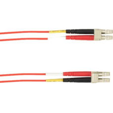 Black Box Colored Fiber OM3 50-Micron Multimode Fiber Optic Patch Cable - Duplex, LSZH - 26.25 ft Fiber Optic Network Cable for Network Device - First End: 2 x LC Male Network - Second End: 2 x LC Male Network - 10 Gbit/s - Patch Cable - 50/125 &micro