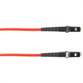 Black Box Fiber Optic Patch Network Cable - 3.20 ft Fiber Optic Network Cable for Network Device - First End: 1 x MT-RJ Male Network - Second End: 1 x MT-RJ Male Network - 10 Gbit/s - Patch Cable - LSZH - 62.5/125 &micro;m - Red - TAA Compliant FOLZH6