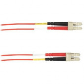 Black Box Colored Fiber OM1 62.5/125 Multimode Fiber Optic Patch Cable - LSZH - 32.81 ft Fiber Optic Network Cable for Network Device - First End: 2 x LC Male Network - Second End: 2 x LC Male Network - 10 Gbit/s - Patch Cable - LSZH, Riser - 62.5/125 &am