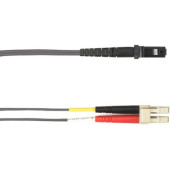 Black Box Colored Fiber OM1 62.5-Micron Multimode Fiber Optic Patch Cable - Duplex, LSZH - 32.81 ft Fiber Optic Network Cable for Network Device - First End: 2 x LC Male Network - Second End: 2 x MT-RJ Male Network - 1 Gbit/s - Patch Cable - LSZH, LSOH - 