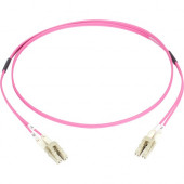 Black Box Connect Fiber Optic Network Cable - 3.28 ft Fiber Optic Network Cable for Network Device, Transceiver, Patch Panel - First End: 2 x LC Male Network - Second End: 2 x LC Male Network - 100 Gbit/s - Patch Cable - LSZH, LSOH - 50/125 &micro;m -
