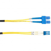 Black Box Single-Mode Value Line Patch Cable, SC-LC, 1-m (3.2-ft.) - 3.28 ft Fiber Optic Network Cable for Network Device - First End: 2 x SC Male Network - Second End: 2 x LC Male Network - Patch Cable - 9/125 &micro;m - Yellow - RoHS Compliance FOSM