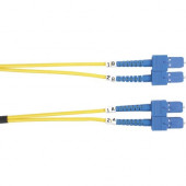 Black Box Single-Mode Value Line Patch Cable, SC-SC, 5-m (16.4-ft.) - 16.40 ft Fiber Optic Network Cable for Network Device - First End: 2 x SC Male Network - Second End: 2 x SC Male Network - Patch Cable - Yellow - RoHS Compliance FOSM-005M-SCSC