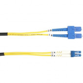 Black Box Single-Mode Value Line Patch Cable, SC-LC, 10-m (32.8-ft.) - 32.81 ft Fiber Optic Network Cable for Network Device - First End: 2 x SC Male Network - Second End: 2 x LC Male Network - Patch Cable - Yellow - RoHS, TAA Compliance FOSM-010M-SCLC