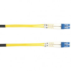Black Box Fiber Optic Duplex Patch Network Cable - 65.62 ft Fiber Optic Network Cable for Network Device - First End: 2 x LC Male Network - Second End: 2 x LC Male Network - Patch Cable - Yellow FOSM-020M-LCLC