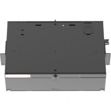 Panduit Fiber Optic Rack Mount Enclosure - For LAN Switch, Patch Panel - 3U Rack Height - Rack-mountable - Black Powder Coat - Steel - TAA Compliance FRME3