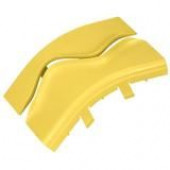 Panduit Split Cover for 6x4 Outside Vertical 45&deg; Angle Fitting - Yellow - 1 Pack - Acrylonitrile Butadiene Styrene (ABS) - TAA Compliance FROV45SC6YL