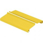 Panduit 6x4 FiberRunner Split Hinged Cover - Cover - Yellow - 6 Pack - Polyvinyl Chloride (PVC), Plastic - TAA Compliance FRSHC6YL6