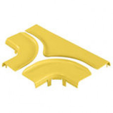 Panduit FiberRunner FRTSC6YL Split Cover for 6x4 Horizontal Tee Fitting - Cover - Yellow - 1 Pack - TAA Compliance FRTSC6YL