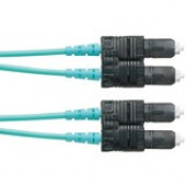Panduit Fiber Optic Duplex Network Cable - 82.02 ft Fiber Optic Network Cable for Network Device - First End: 2 x SC Male Network - Second End: 2 x SC Male Network - Patch Cable - Aqua - 1 Pack - TAA Compliance FX23PSNSNSNM025