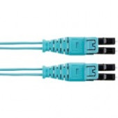 Panduit Fiber Optic Duplex Patch Network Cable - 95.14 ft Fiber Optic Network Cable for Network Device - First End: 2 x LC Male Network - Second End: 2 x LC Male Network - Patch Cable - Aqua - 1 FZ2ELQ1Q1SNM029