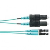 Panduit Fiber Optic Duplex Network Cable - 131.23 ft Fiber Optic Network Cable for Network Device - First End: 2 x LC Male Network - Second End: 2 x SC Male Network - 50/125 &micro;m - Aqua FX2ERLNSNSNM040