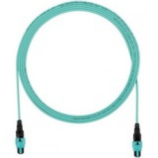 Panduit Fiber Optic Network Cable - 3.28 ft Fiber Optic Network Cable for Network Device - First End: 1 x PanMPO Female Network - Second End: 1 x PanMPO Female Network - Black, Aqua - 1 Pack FXTRP7N7NANM001
