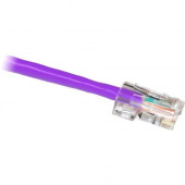 Cp Technologies ClearLinks 25FT Cat. 6 550MHZ Purple No Boot Patch Cable - Category 6 for Network Device - 25ft - 1 x RJ-45 Male Network - 1 x RJ-45 Male Network - Purple - RoHS Compliance GC6-PU-25-O