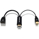 IOGEAR 4K @60Hz HDMI to DisplayPort Adapter - DisplayPort/HDMI/USB A/V Cable for Audio/Video Device, Monitor, Notebook, Desktop Computer, Blu-ray Player, Computer, Media Player, Satellite Receiver, Home Theater System, Digital Signage Display - First End: