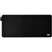 Thermaltake Level 20 RGB Extended Gaming Mouse Pad - Semi-coarse Textured Weave - 35.43" x 15.75" Dimension - Black - Rubber Base, Cloth - Anti-slip, Stain Resistant GMP-LVT-RGBSXS-01