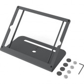 Heckler Design WindFall Stand Prime for iPad - Up to 10.2" Screen Support - 6.1" Height x 9.9" Width x 6" Depth - Countertop - Powder Coated - Powder Coated Steel - Black Gray - TAA Compliance H600X-BG