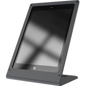 Heckler Design WindFall Stand Portrait for iPad 10.2-inch - Up to 10.2" Screen Support - 10.3" Height x 7.7" Width x 6.2" Depth - Countertop - Powder Coated - Steel - Black Gray - TAA Compliance H607X-BG