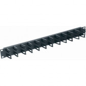 Middle Atlantic Products Micro-Clip Horizontal Cable Manager - Panel - Black - 1 Pack - 1U Rack Height - 19" Panel Width HCM-1